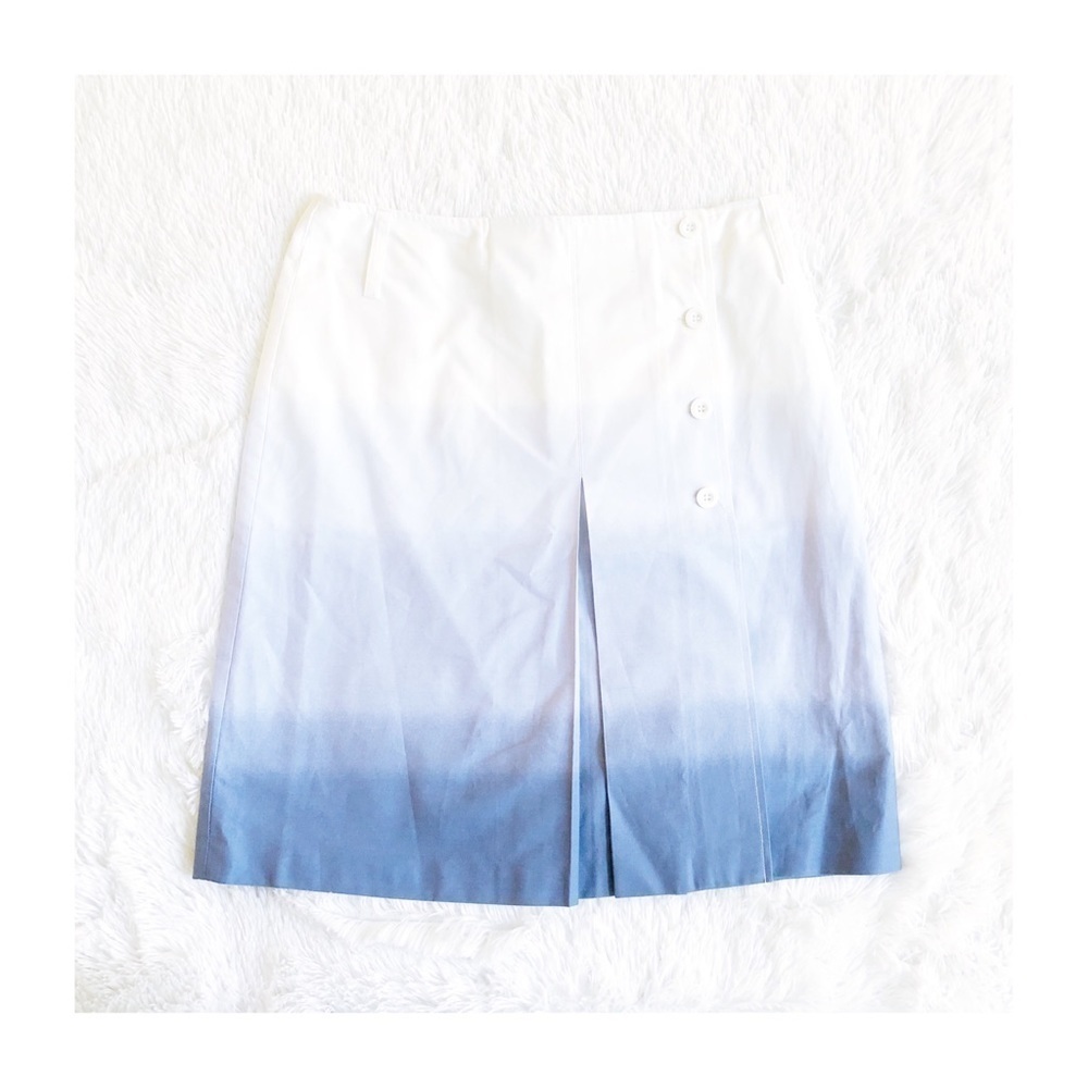 INC Ombré button accent pleated skirt sz4